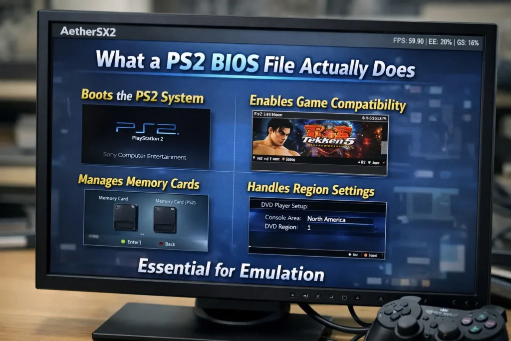 What a PS2 BIOS File Actually Does in aethersx2