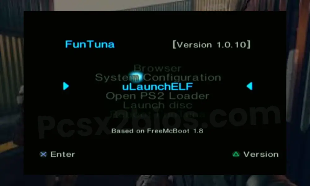uLaunchELF from the Free McBoot - PCSX2 Bios